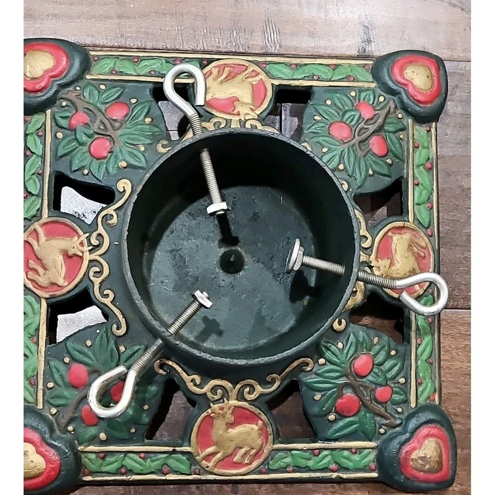 Vintage Cast Iron Christmas Tree German Style/ European Tree‎ Foot Stand